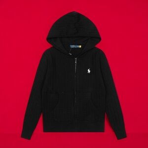 Polo by Ralph Lauren Black Hooded Sweater